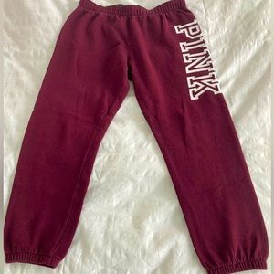 Pink sweatpants